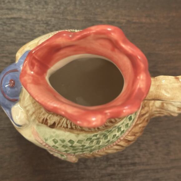 VTG Fitz and Floyd "Bacon and Eggs" Pig Hen Creamer & Sugar 1987 Cottage Core - Picture 6 of 16